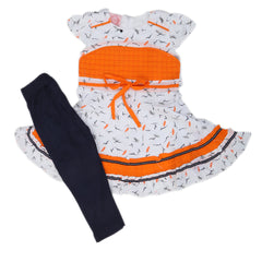 Girls Half Sleeves Suit - Orange, Kids, Girls Sets And Suits, Chase Value, Chase Value