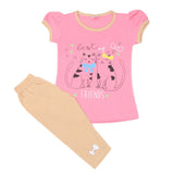 Girls Half Sleeves Suit - Pink, Kids, Girls Sets And Suits, Chase Value, Chase Value