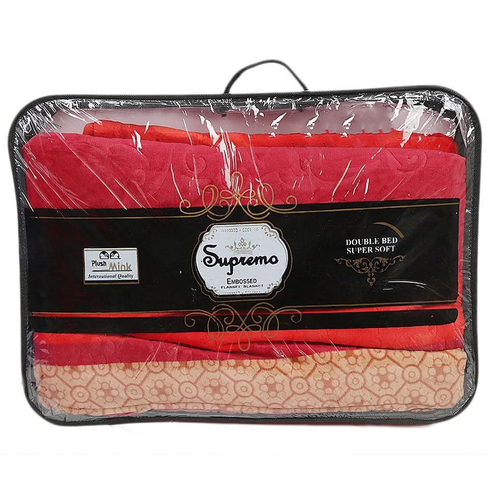 Supremo Embossed Flannel Blanket Double Bed - J, Home & Lifestyle, Blanket, Chase Value, Chase Value