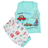 Boys Half Sleeves Sando Suit - Cyan, Kids, Boys Sets And Suits, Chase Value, Chase Value