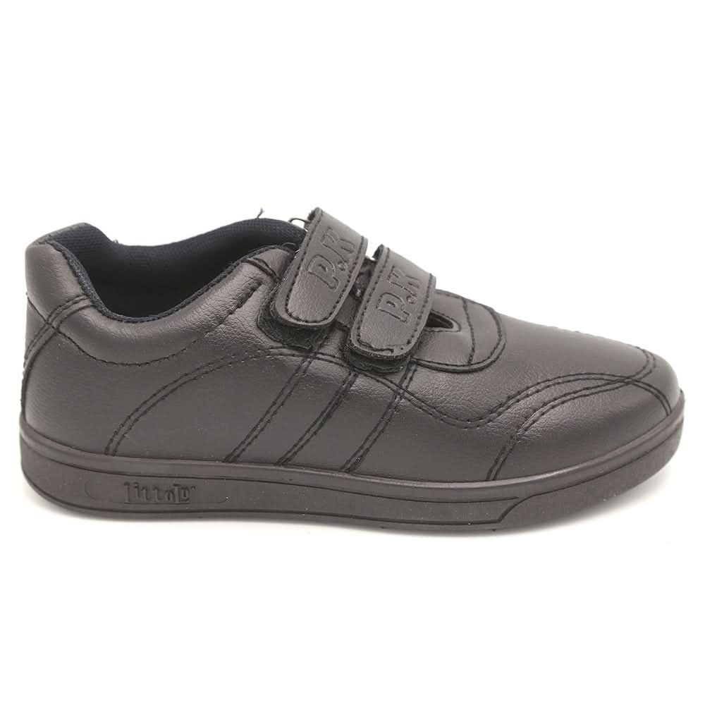 Boys Steps School Shoes 0022 - Black, Kids, Boys Formal Shoes, Chase Value, Chase Value