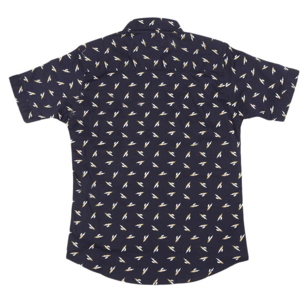 Boys Eminent Casual Half Sleeves Shirt - Navy Blue, Boys Shirts, Eminent, Chase Value