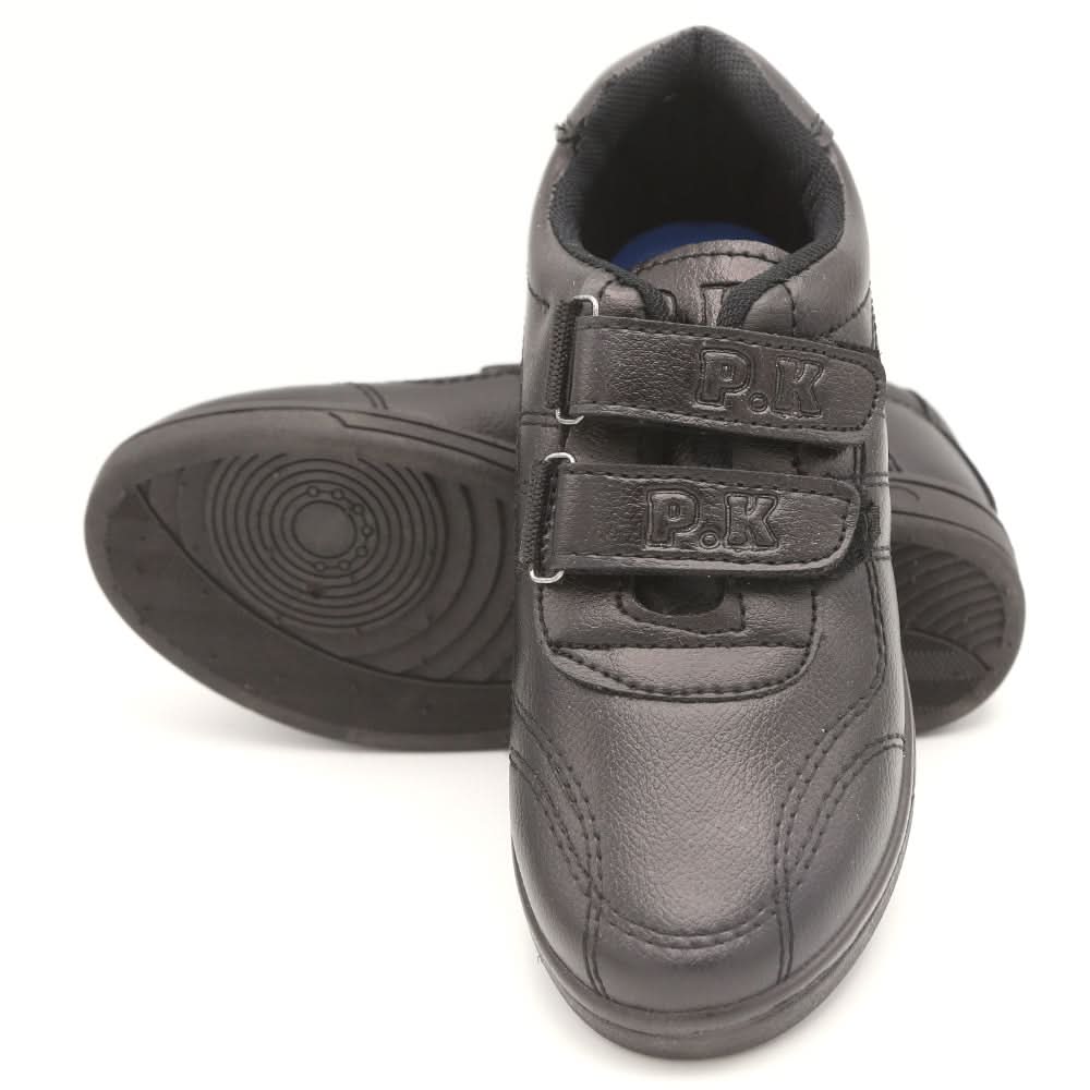 Boys Steps School Shoes 0022 - Black, Kids, Boys Formal Shoes, Chase Value, Chase Value