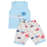 Boys Half Sleeves Sando Suit - Blue, Kids, Boys Sets And Suits, Chase Value, Chase Value
