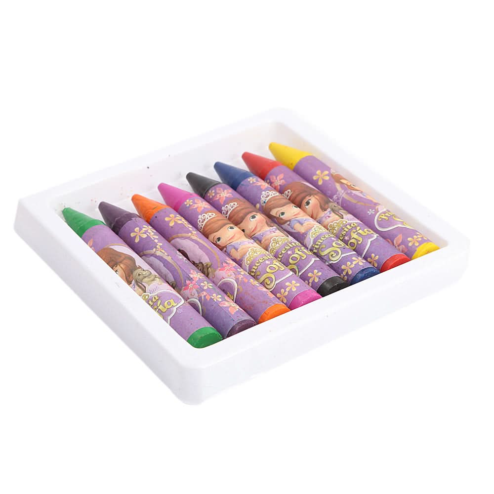 Princesita Sofia Crayons 8 Pcs Set - Purple, Kids, Colouring Tools, Chase Value, Chase Value
