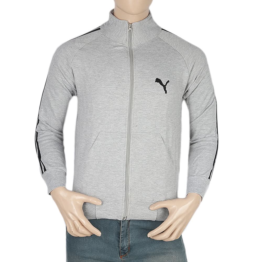 Men's Fleece Zipper Jacket - Grey, Men, Jackets and Hoodies, Chase Value, Chase Value