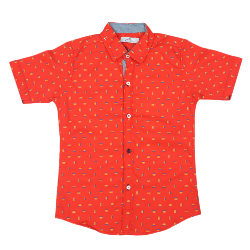 Boys Eminent Casual Half Sleeves Shirt - Red, Boys Shirts, Eminent, Chase Value