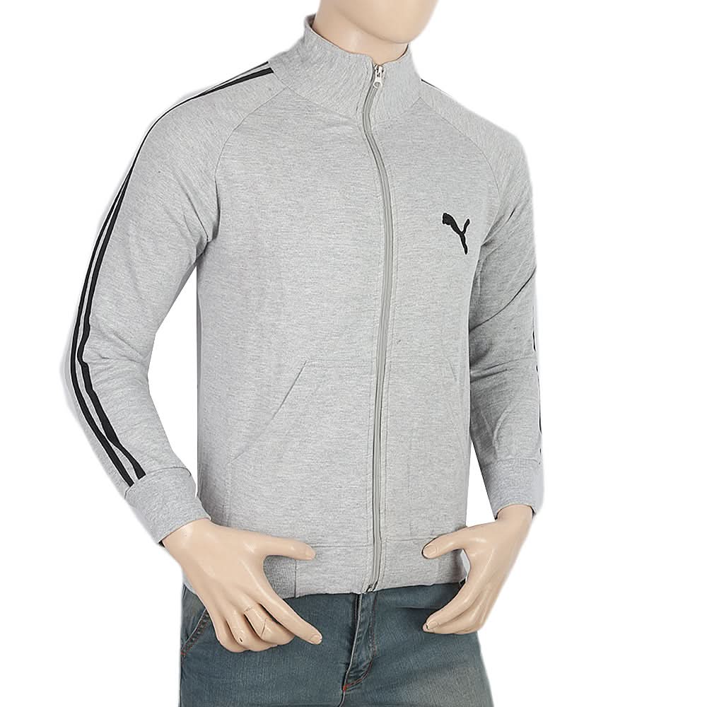 Men's Fleece Zipper Jacket - Grey, Men, Jackets and Hoodies, Chase Value, Chase Value