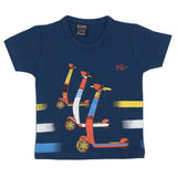 Boys Half Sleeves T-Shirt - Navy Blue, Boys T-Shirts, Chase Value, Chase Value
