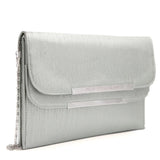 Women's Clutch 1052 - Silver, Women, Clutches, Chase Value, Chase Value