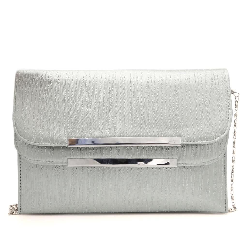Women's Clutch 1052 - Silver, Women, Clutches, Chase Value, Chase Value
