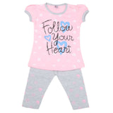 Girls Half Sleeves Suit - Pink, Kids, Girls Sets And Suits, Chase Value, Chase Value