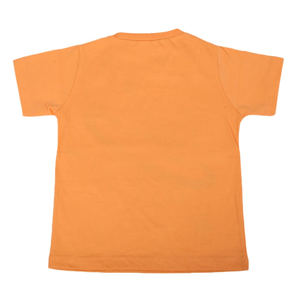 Boys Round Neck Half Sleeves T-Shirt - Yellow, Kids, Boys T-Shirts, Chase Value, Chase Value