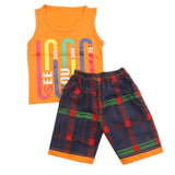 Boys Half Sleeves Sando Suit - Orange, Kids, Boys Sets And Suits, Chase Value, Chase Value