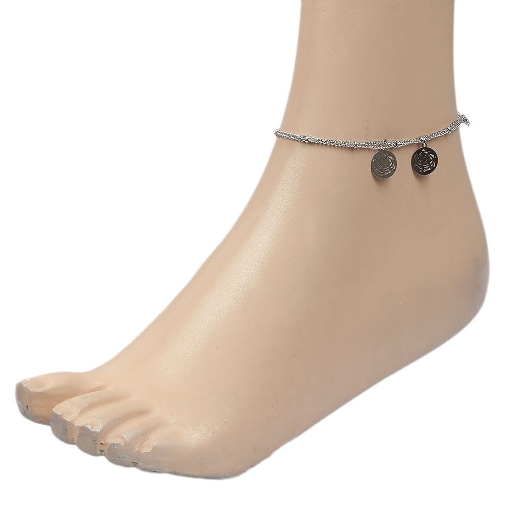 Women's Anklet - Silver, Women, Foot Jewellery, Chase Value, Chase Value