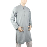 Men's Mashriq Slim Fit Kurta - Steel Blue, Men, Kurtas, Chase Value, Chase Value