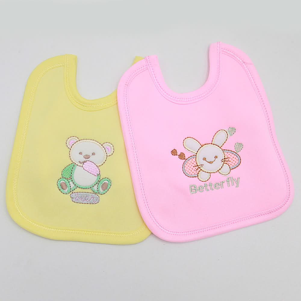 Newborn 2 Pcs Bibs Set - Multi, Kids, Bibs, Chase Value, Chase Value