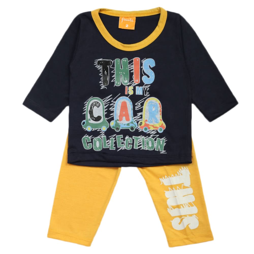 Newborn Boys Full Sleeves Suit - Navy Blue, Newborn Boys Sets & Suits, Chase Value, Chase Value
