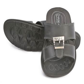 Men's Slipper 605 - Black, Men, Slippers, Chase Value, Chase Value