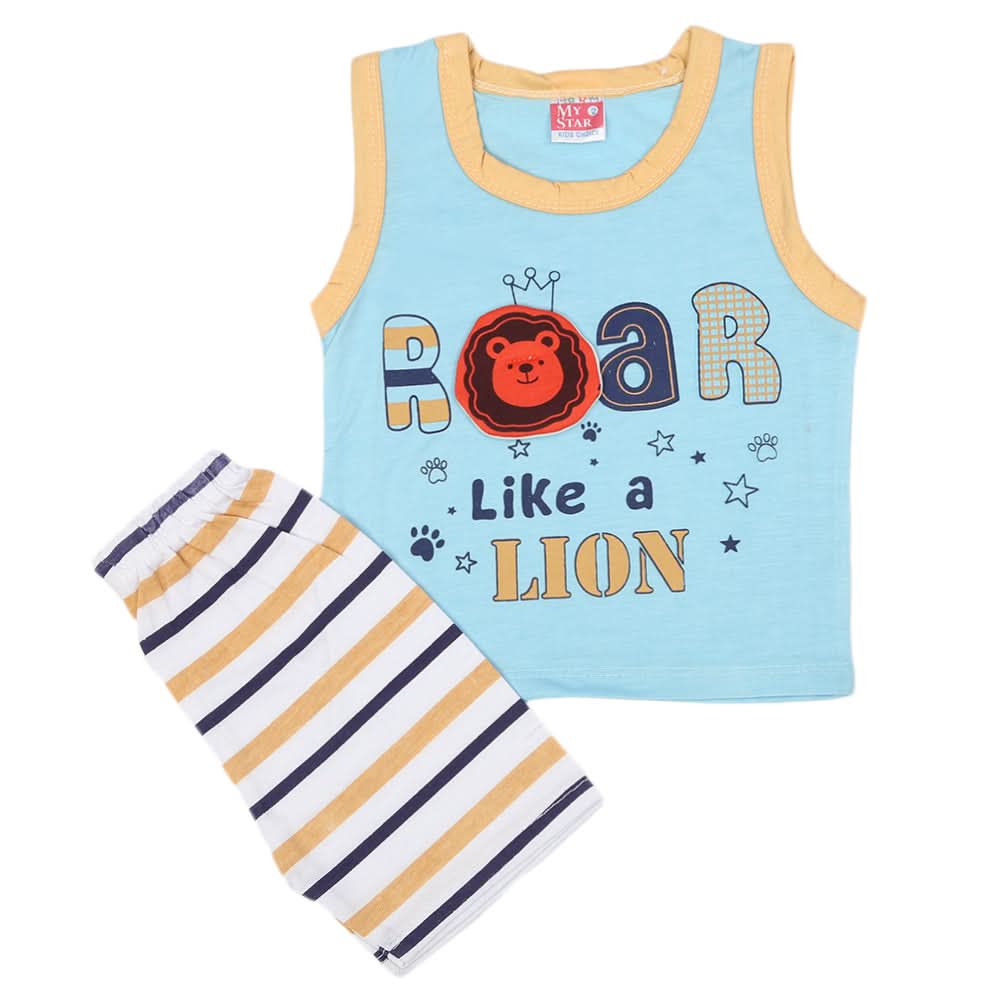 Newborn Sando Suit - Blue, Newborn Girls Sets & Suits, Chase Value, Chase Value