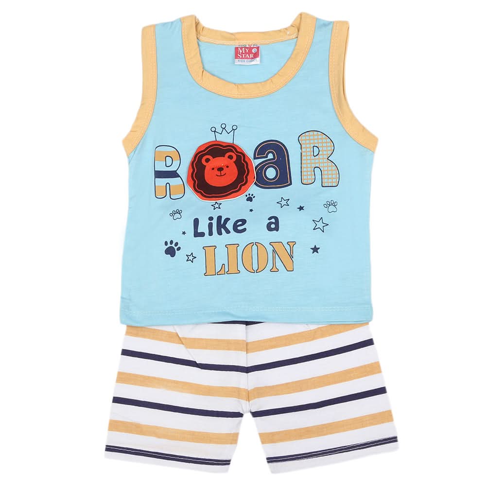Newborn Sando Suit - Blue, Newborn Girls Sets & Suits, Chase Value, Chase Value