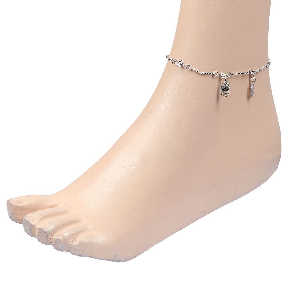 Women's Anklet - Silver, Women, Foot Jewellery, Chase Value, Chase Value