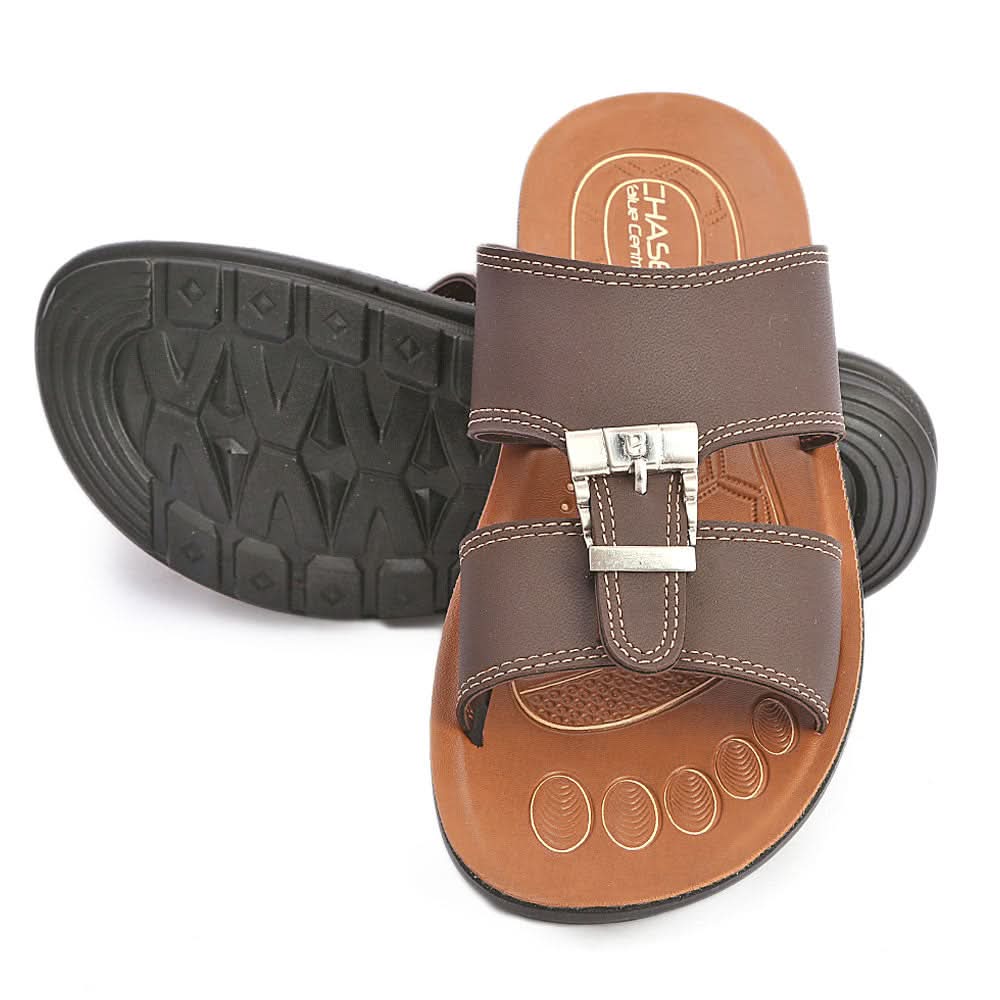 Men's Slipper 605 - Brown, Men, Slippers, Chase Value, Chase Value