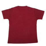 Boys Round Neck Half Sleeves T-Shirt - Maroon, Kids, Boys T-Shirts, Chase Value, Chase Value