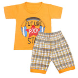 Boys Half Sleeves Short Suit - Orange, Kids, Boys Sets And Suits, Chase Value, Chase Value