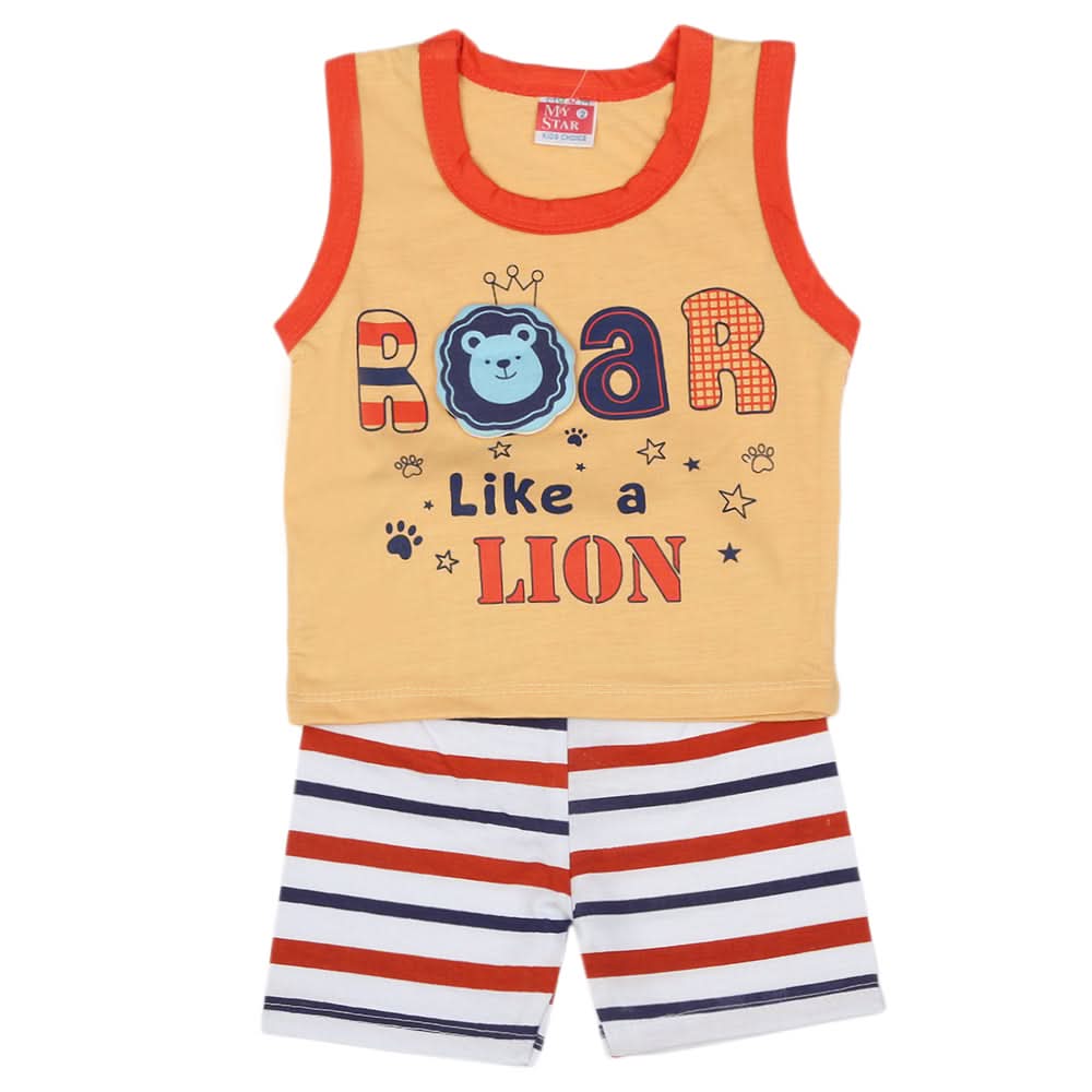 Newborn Sando Suit - Brown, Newborn Girls Sets & Suits, Chase Value, Chase Value