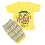 Boys Half Sleeves Short Suit - Yellow, Kids, Boys Sets And Suits, Chase Value, Chase Value