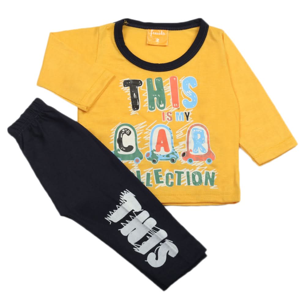 Newborn Boys Full Sleeves Suit - Yellow, Newborn Boys Sets & Suits, Chase Value, Chase Value
