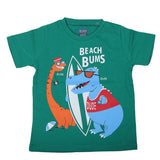 Boys Round Neck Half Sleeves T-Shirt - Green, Kids, Boys T-Shirts, Chase Value, Chase Value