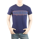 Men's Half Sleeves Printed T-Shirt - Navy Blue, Men, T-Shirts And Polos, Chase Value, Chase Value