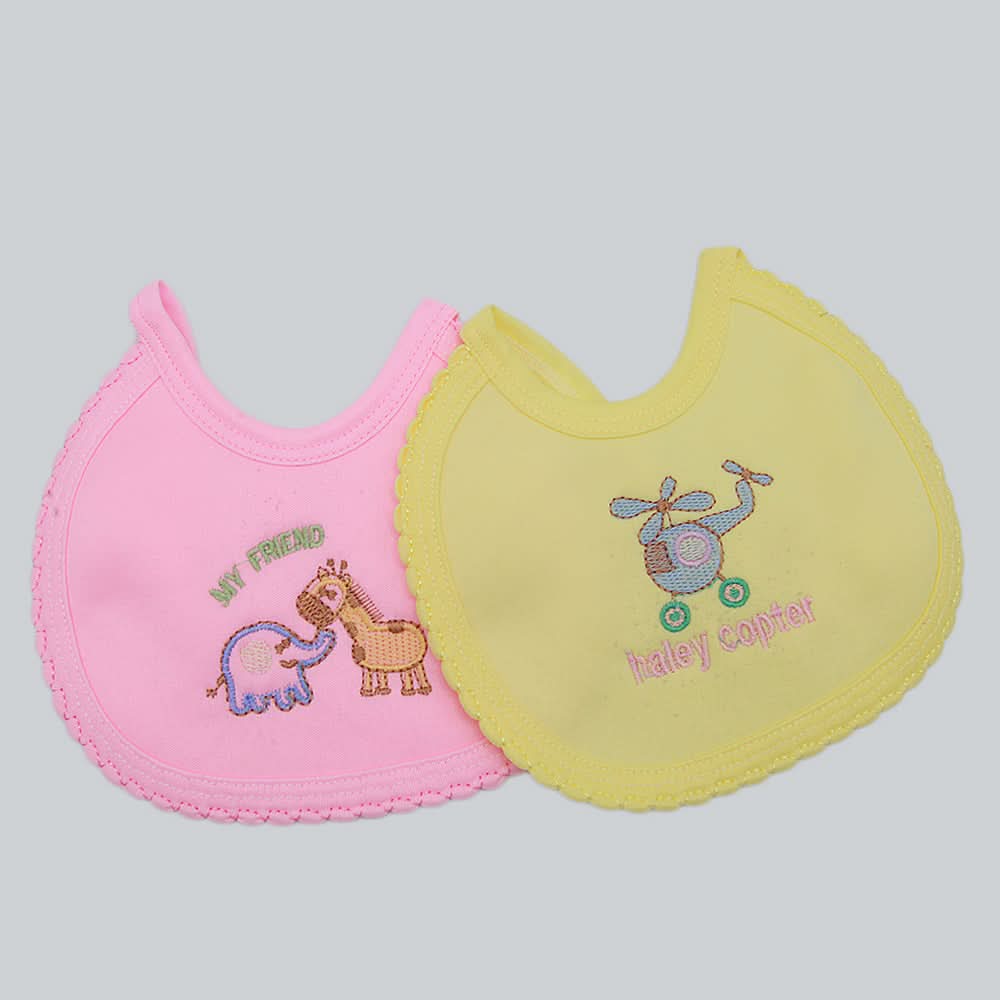 Newborn 2 Pcs Bibs Set - Multi, Kids, Bibs, Chase Value, Chase Value