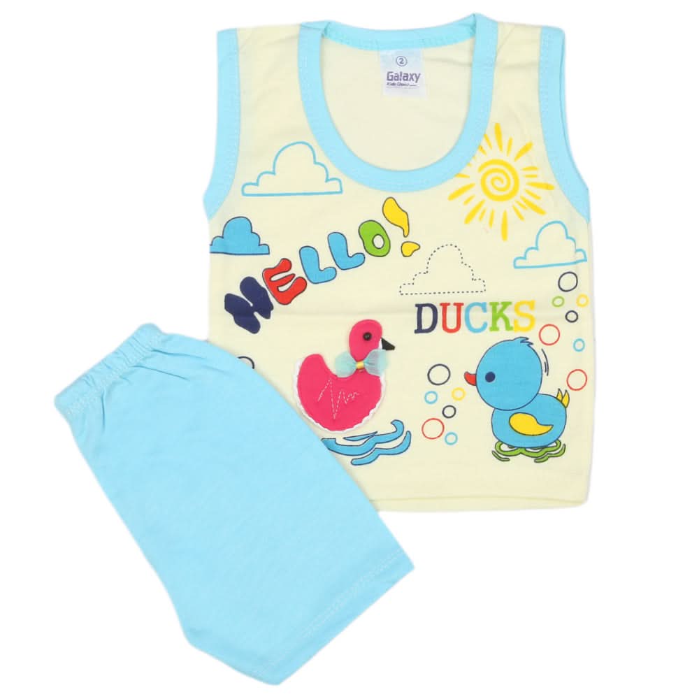 Newborn Sando Suit - Sky Blue, Newborn Boys Sets & Suits, Chase Value, Chase Value