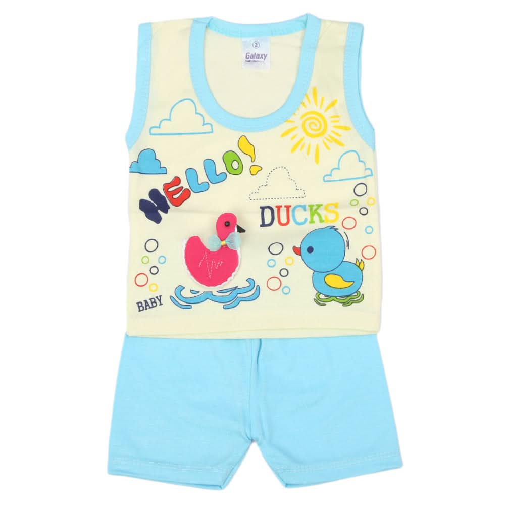 Newborn Sando Suit - Sky Blue, Newborn Boys Sets & Suits, Chase Value, Chase Value