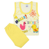 Newborn Sando Suit - Yellow, Newborn Boys Sets & Suits, Chase Value, Chase Value