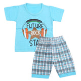 Boys Half Sleeves Short Suit - Sky Blue, Kids, Boys Sets And Suits, Chase Value, Chase Value