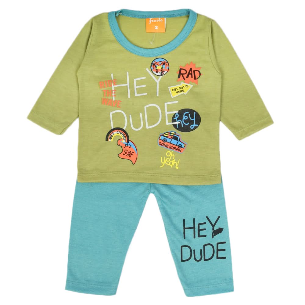 Newborn Boys Full Sleeves Suit - Light Green, Newborn Boys Sets & Suits, Chase Value, Chase Value