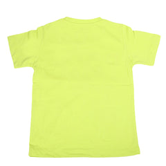 Boys Round Neck Half Sleeves T-Shirt - Green, Kids, Boys T-Shirts, Chase Value, Chase Value