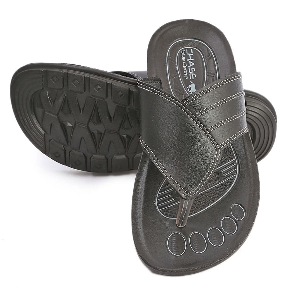 Men's Casual Slippers (601) - Black, Men, Slippers, Chase Value, Chase Value