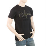 Men's Half Sleeves Printed T-Shirt - Black, Men, T-Shirts And Polos, Chase Value, Chase Value