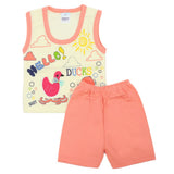Newborn Sando Suit - Peach, Newborn Boys Sets & Suits, Chase Value, Chase Value