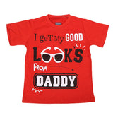 Boys Round Neck Half Sleeves T-Shirt - Red, Kids, Boys T-Shirts, Chase Value, Chase Value