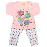 Newborn Girls Full Sleeves Suit - Light Pink, Newborn Girls Sets & Suits, Chase Value, Chase Value