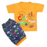 Boys Half Sleeves Short Suit - Orange, Kids, Boys Sets And Suits, Chase Value, Chase Value