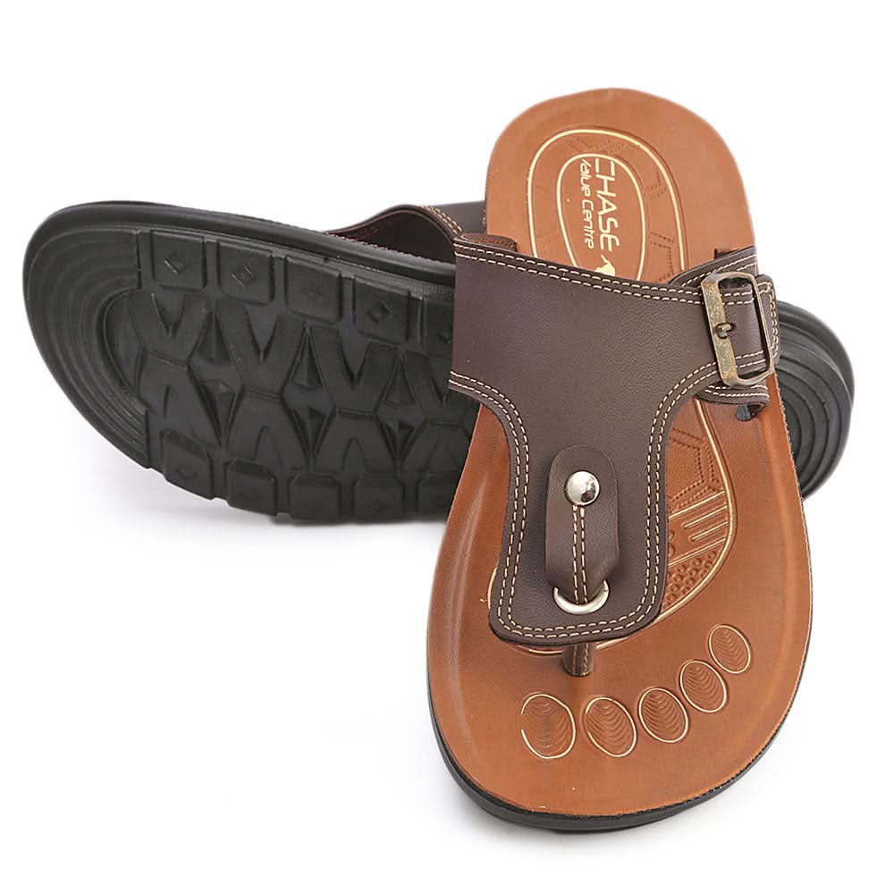 Men's Casual Slippers (602) - Brown, Men, Slippers, Chase Value, Chase Value