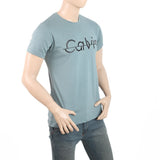 Men's Half Sleeves Printed T-Shirt - Steel Grey, Men, T-Shirts And Polos, Chase Value, Chase Value
