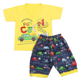 Boys Half Sleeves Short Suit - Yellow, Kids, Boys Sets And Suits, Chase Value, Chase Value